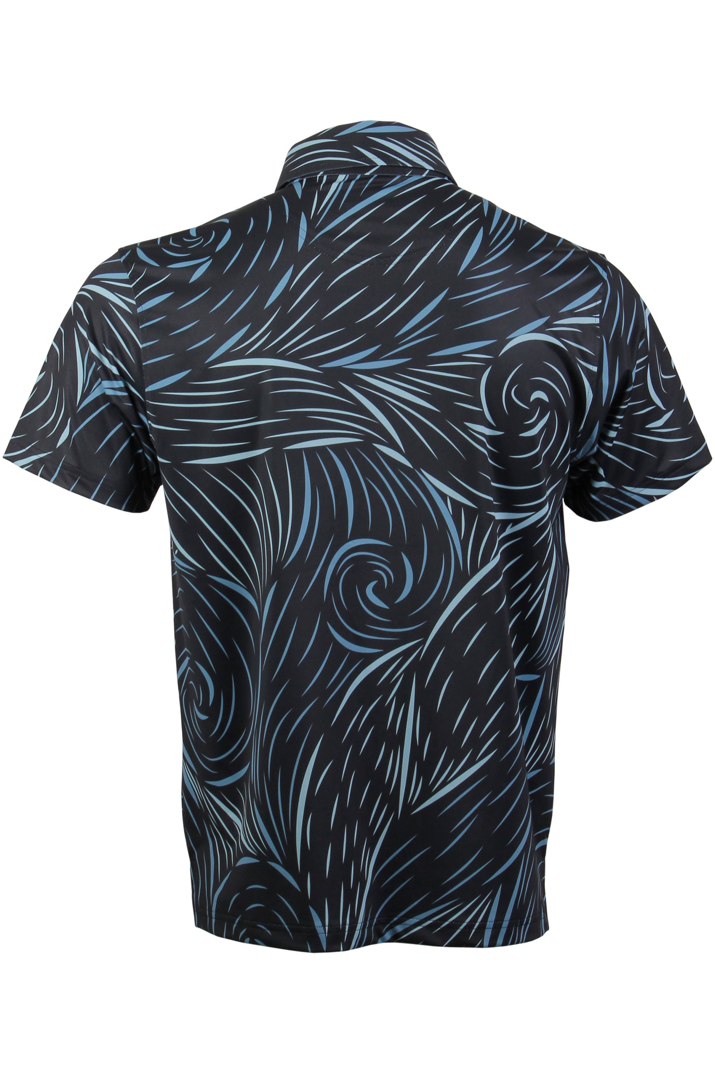 Kai-Black and Blue Button Down