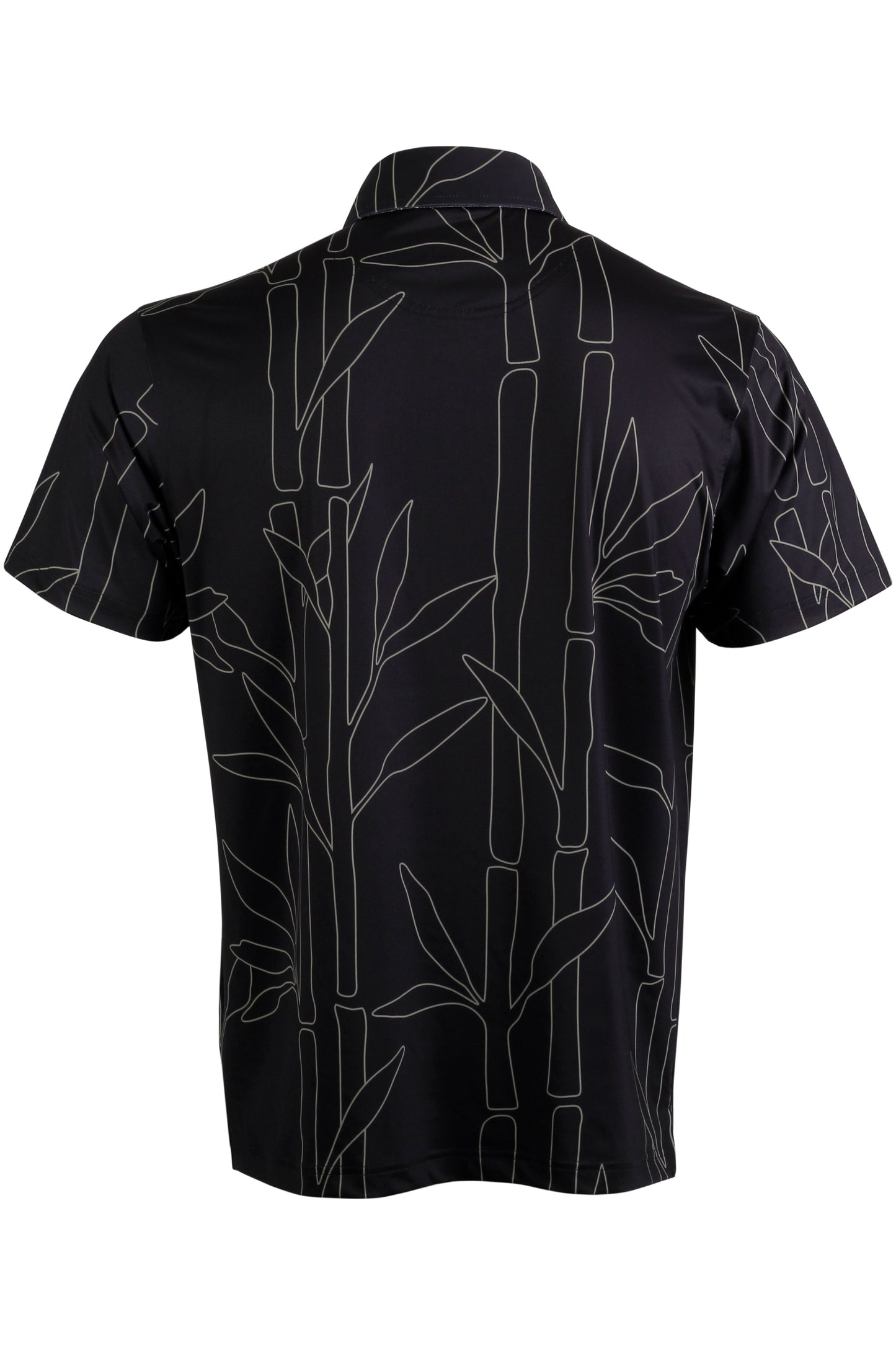 Black and Gold Bamboo Button Down