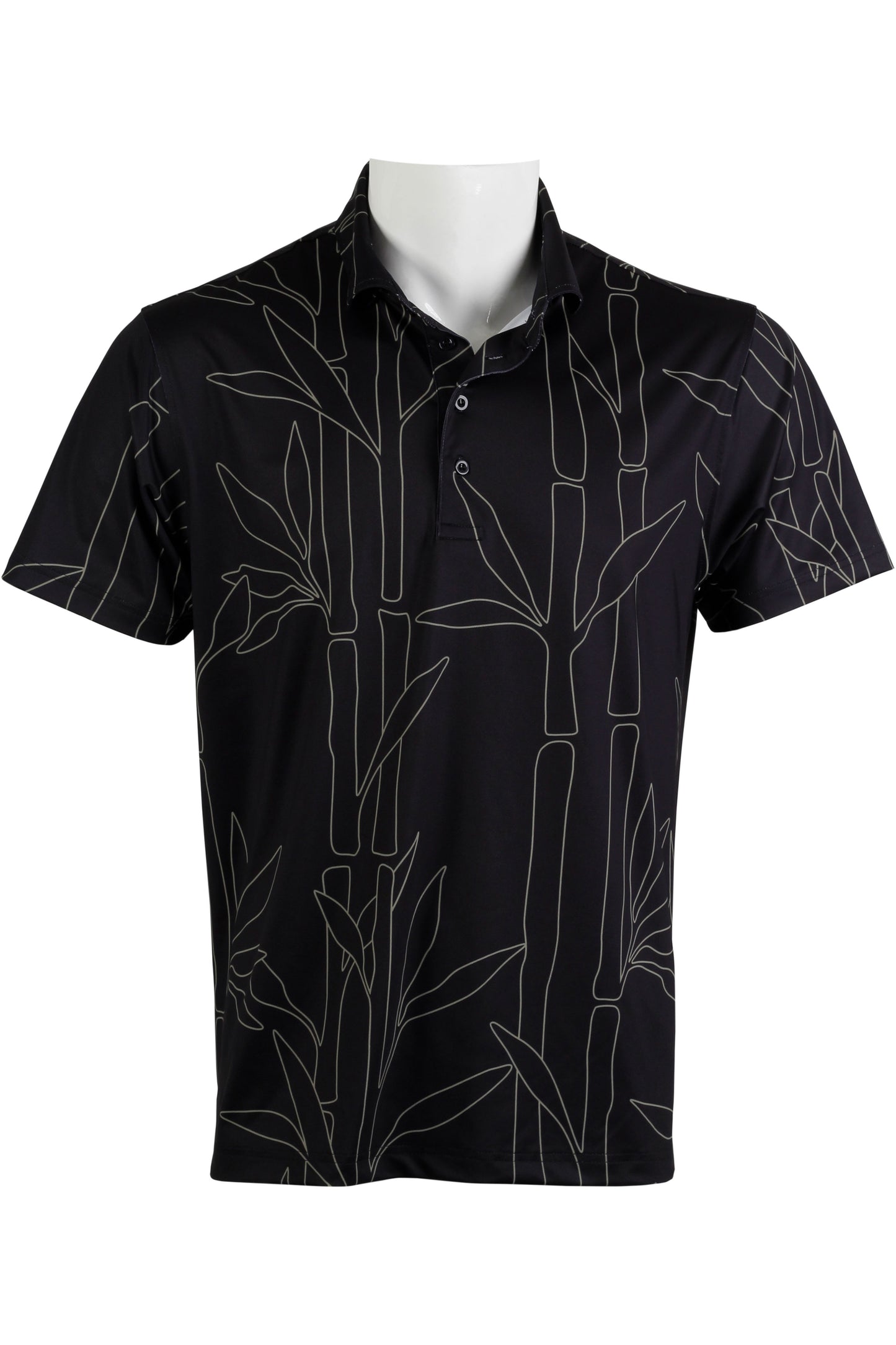 Black and Gold Bamboo Polo