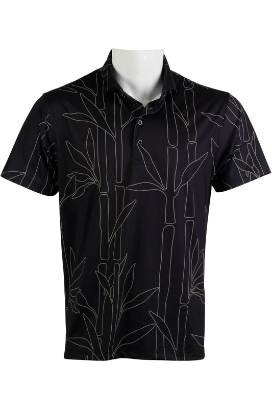 Bamboo-Black and Gold Polo