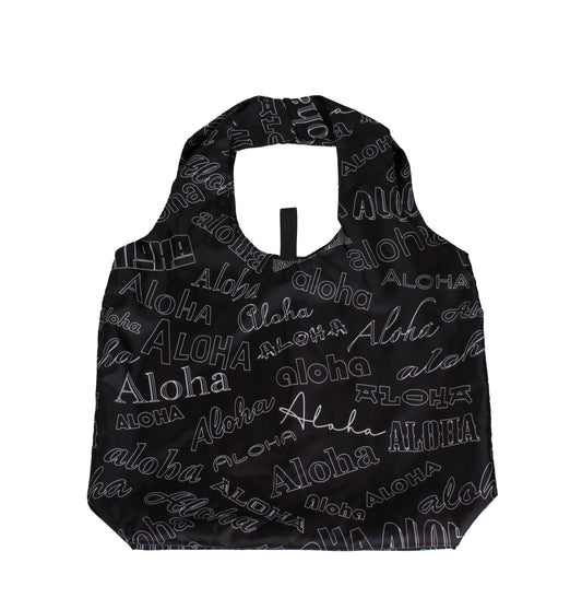 Aloha Type-Black and Gray Reusable Bag