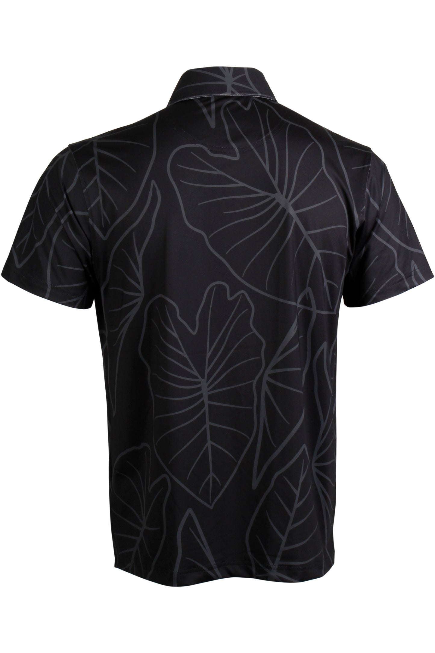 Kalo Leaves-Black Button Down