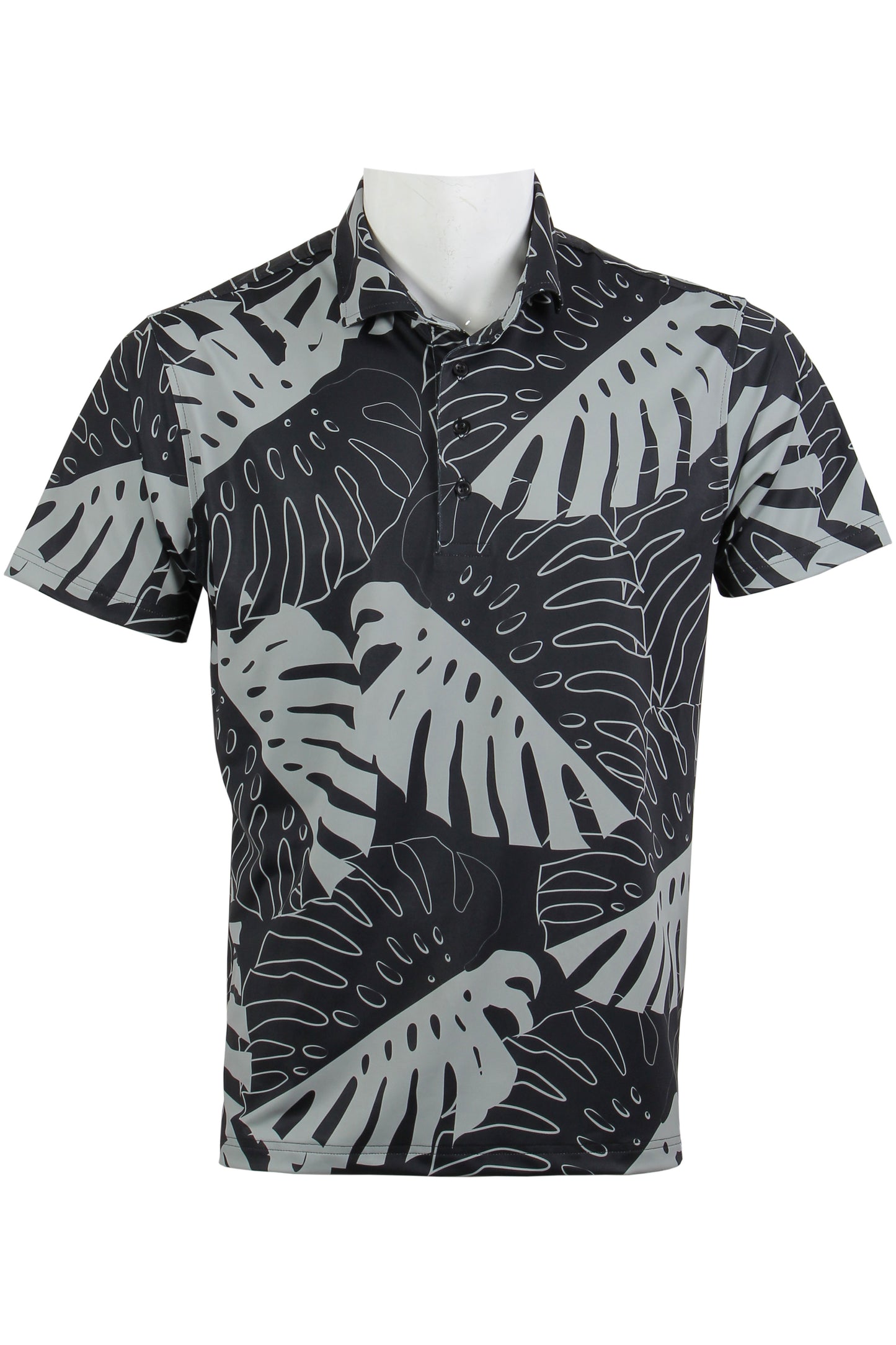 Black Monstera Polo