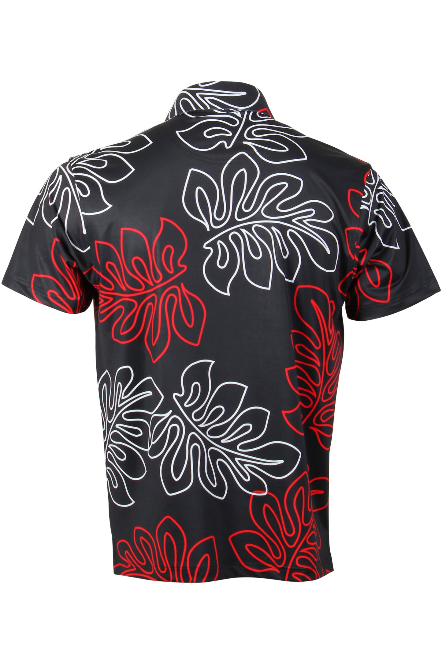 Laua'e-Black, Red, White Polo