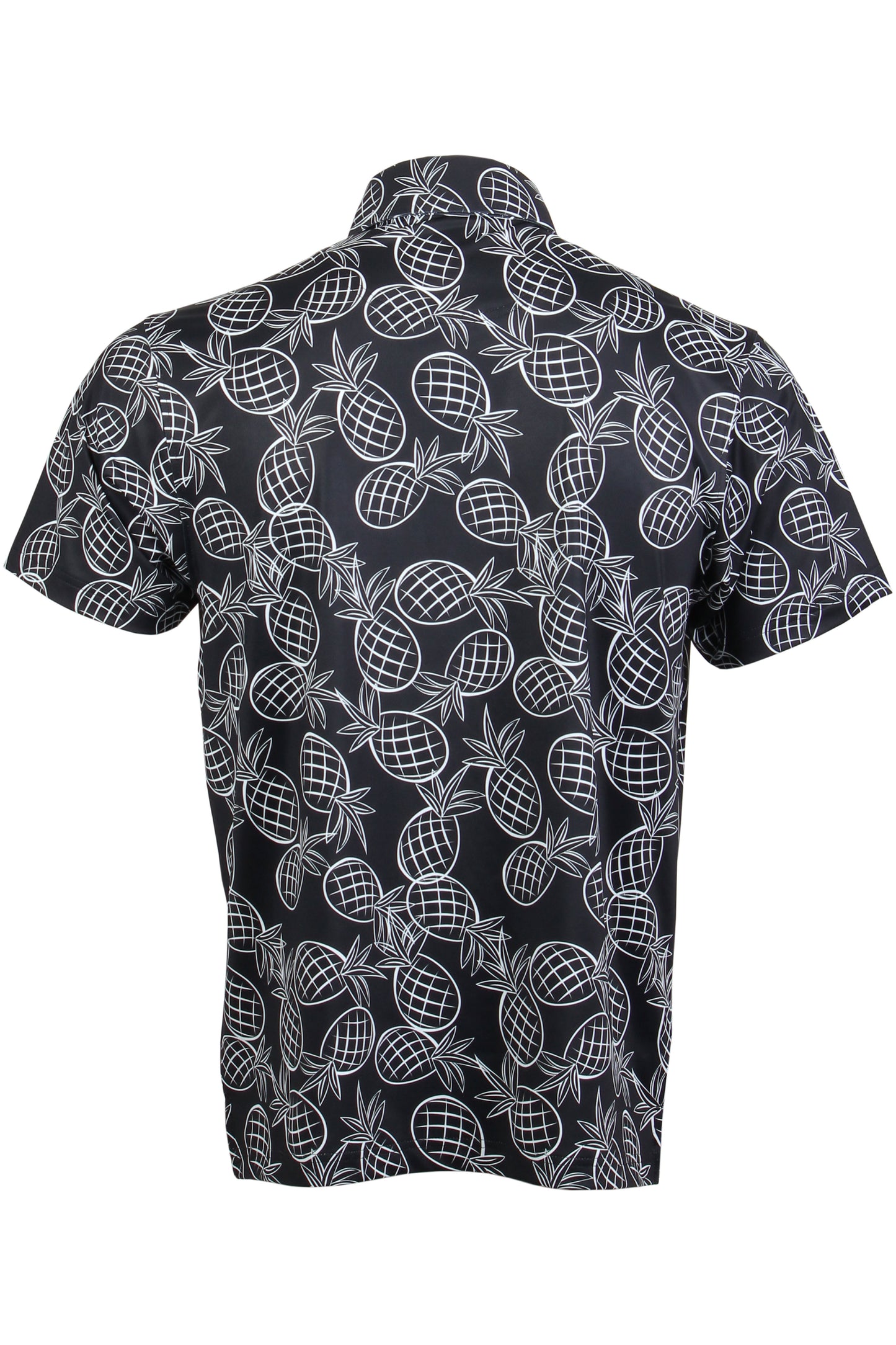 Black and White Mini Pineapple Polo