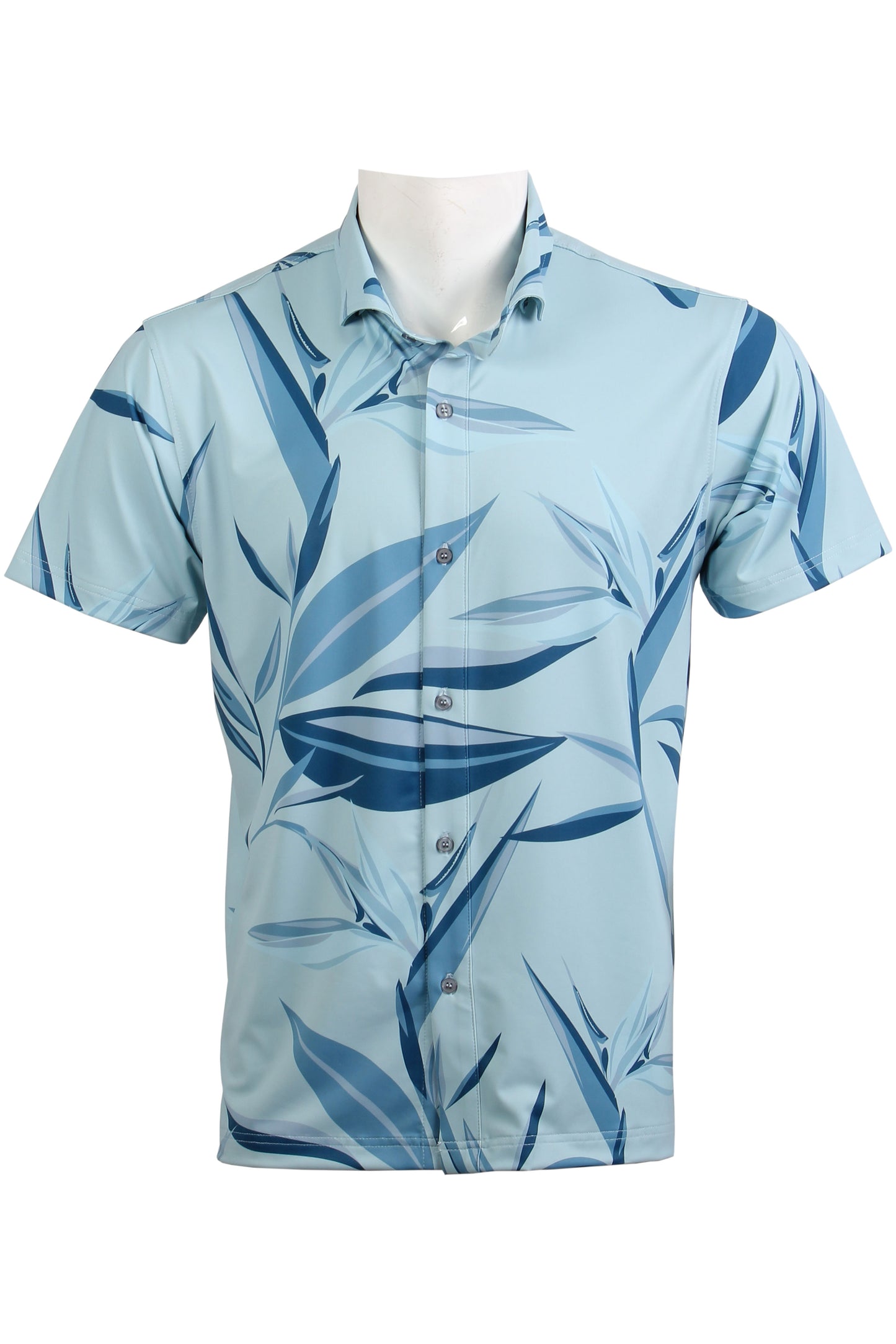 Blue Bird of Paradise Button Down