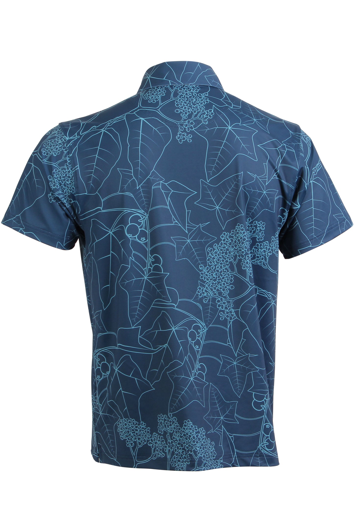Kukui Tree-Blue Polo