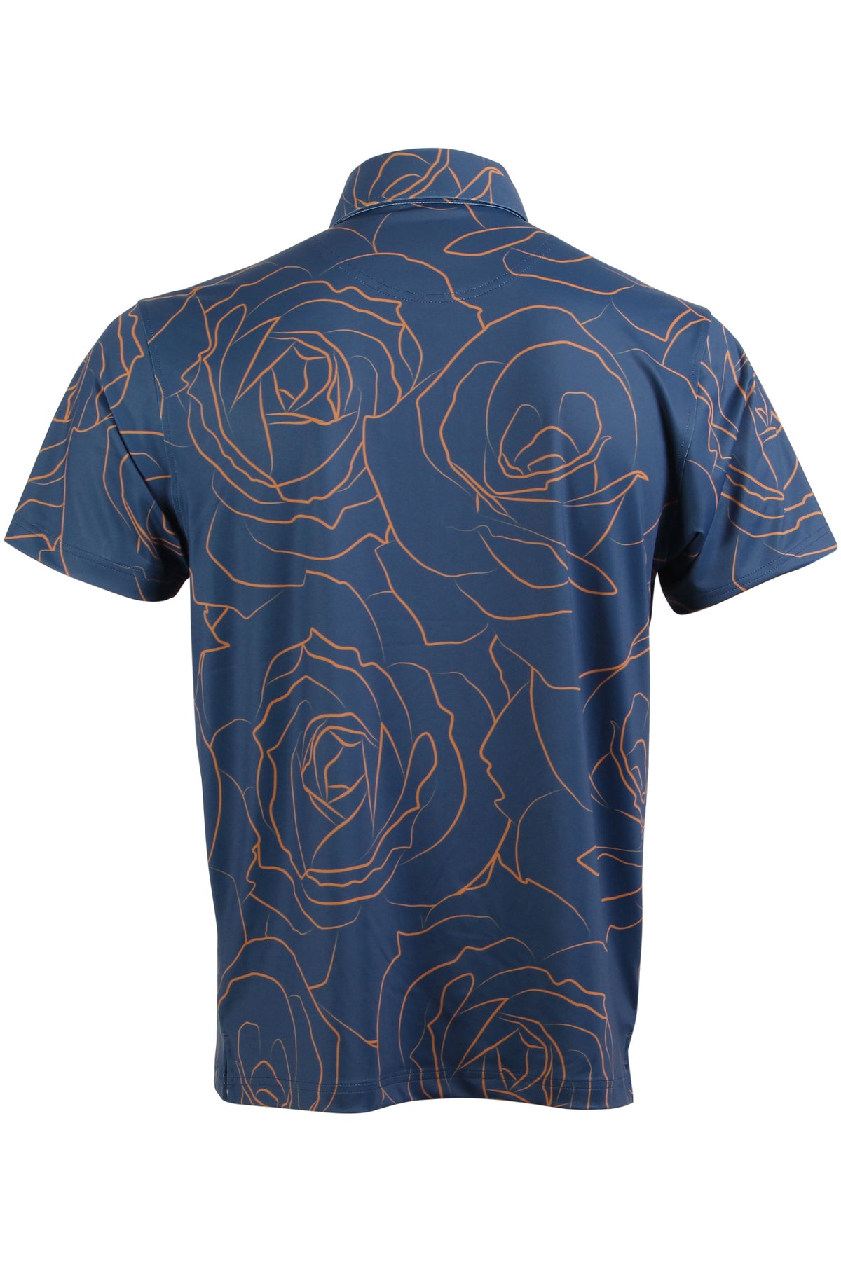 Rose-Blue and Orange Button Down