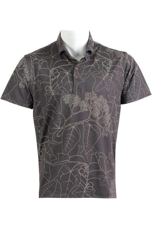 Kukui Tree-Brown Polo