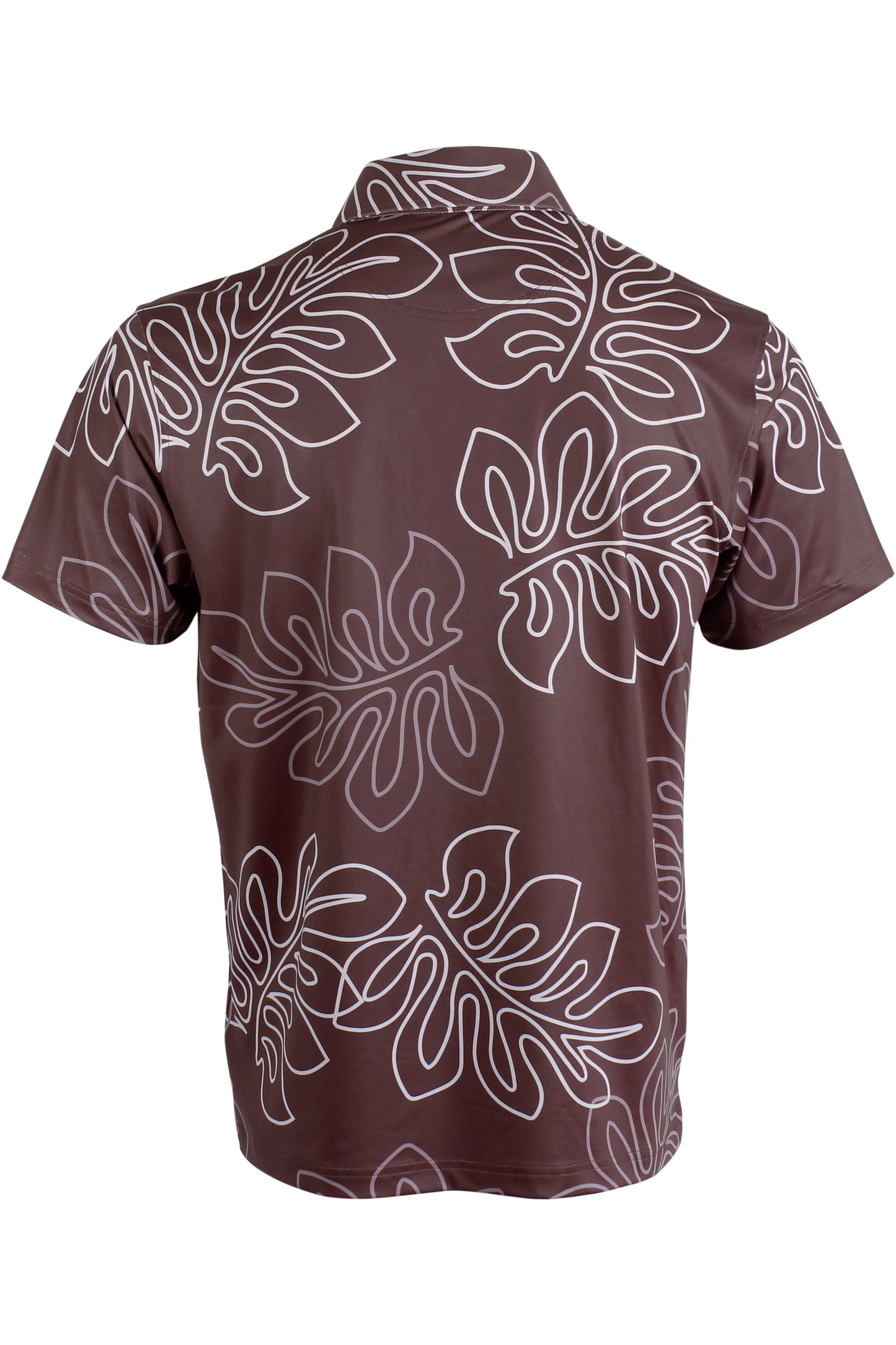 Laua'e-Burgundy and Mauve Button Down