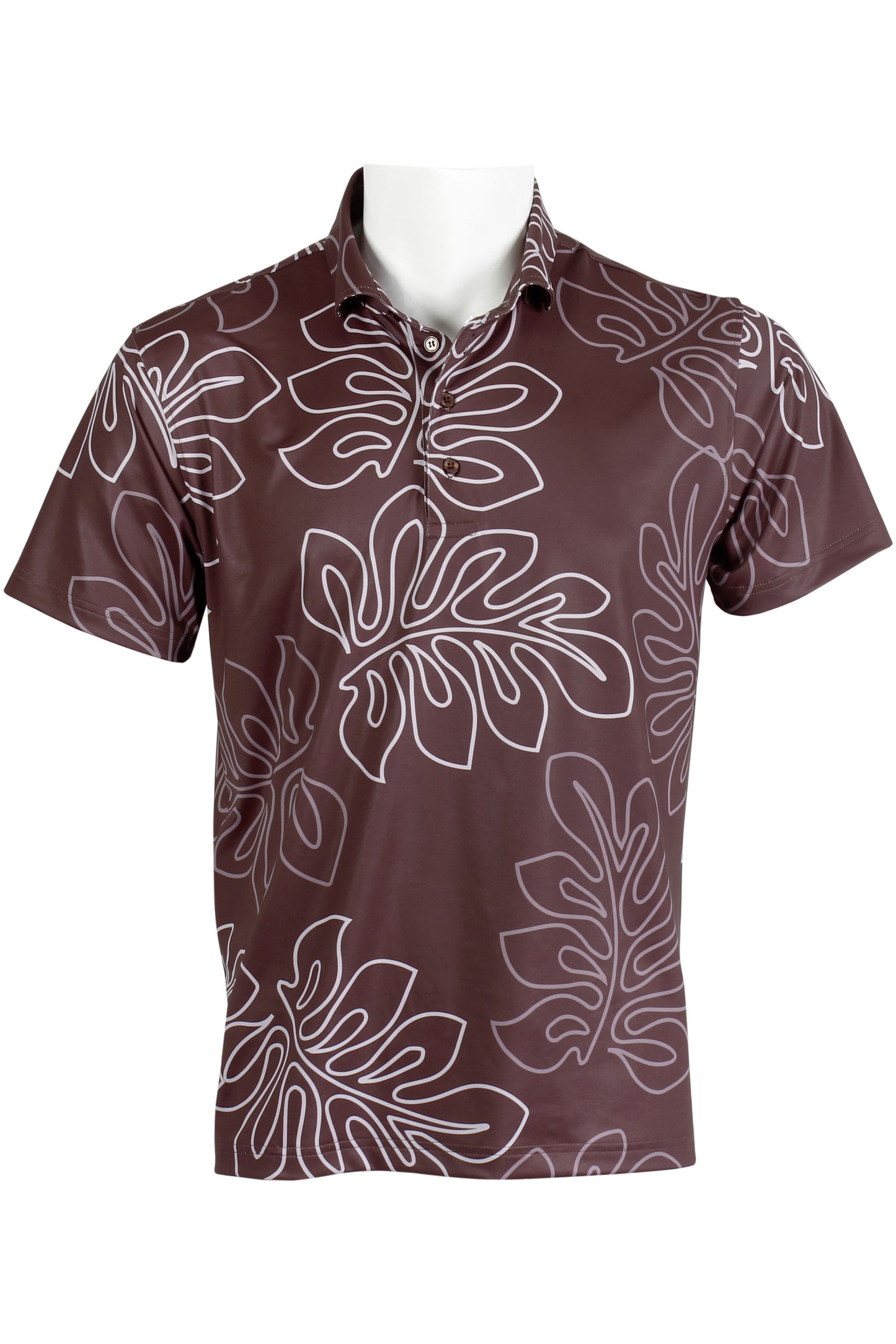 Laua'e-Burgundy and Mauve Polo