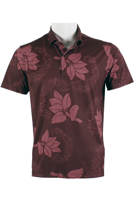 'Ohi'a Lehua-Burgundy Polo