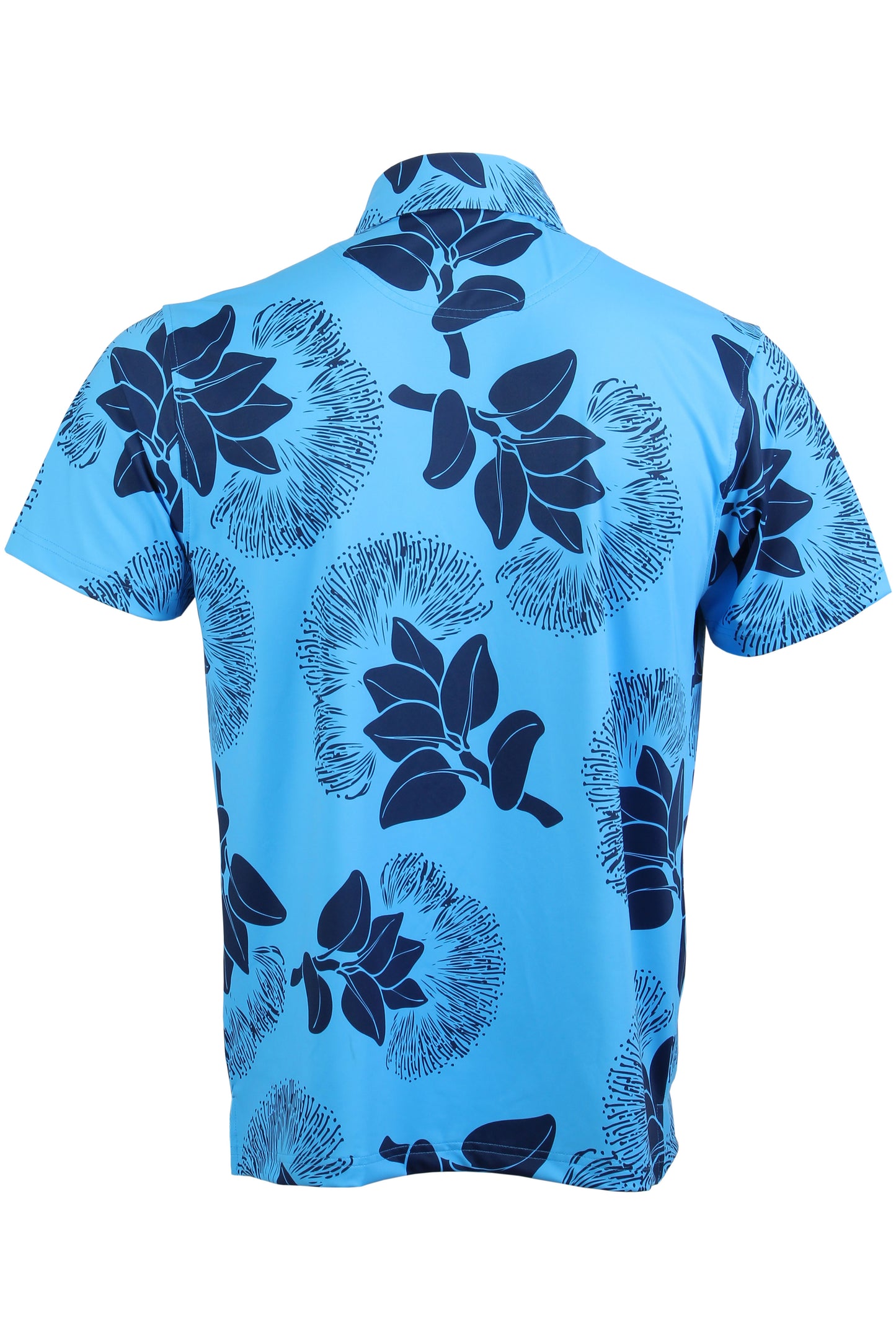 Carolina and Navy 'Ohi'a Lehua Button Down