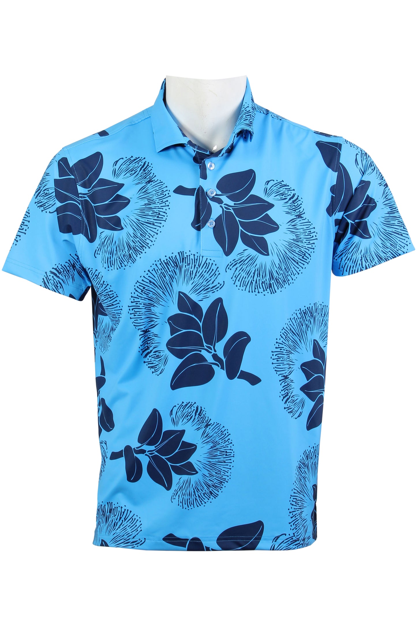 Carolina and Navy 'Ohi'a Lehua Polo