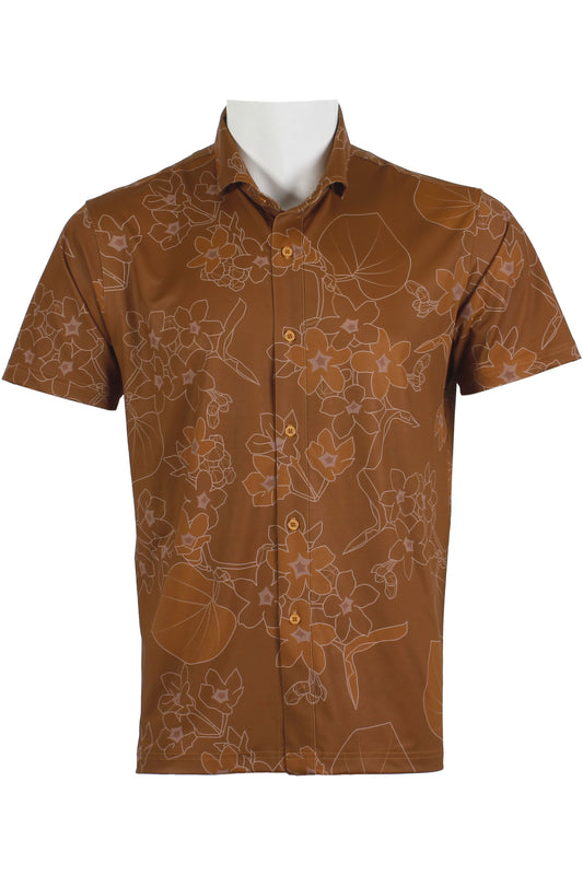 Pakalana-Copper and Mauve Button Down