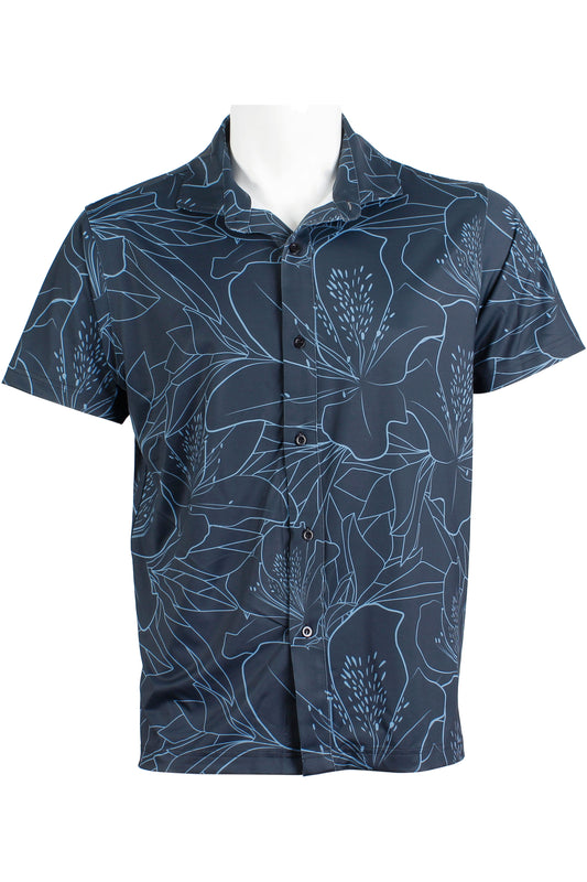 Azalea-Dark Blue Button Down