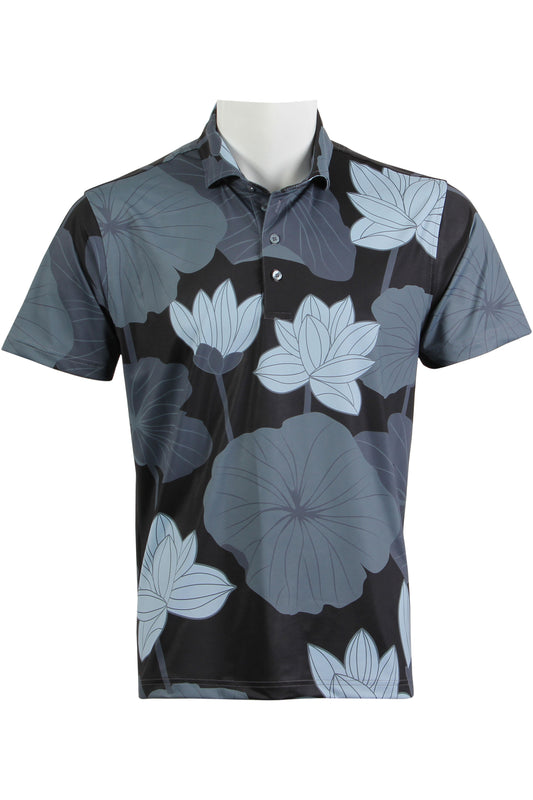 Lotus-Dark Blue and Periwinkle Polo