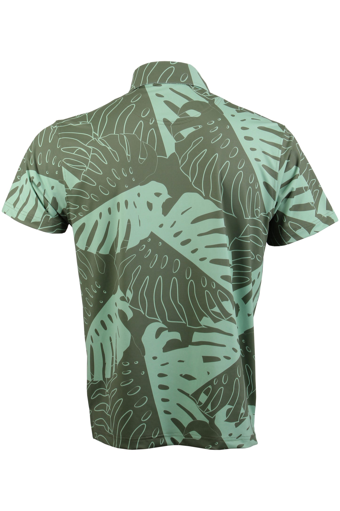 Dark Green Monstera Polo