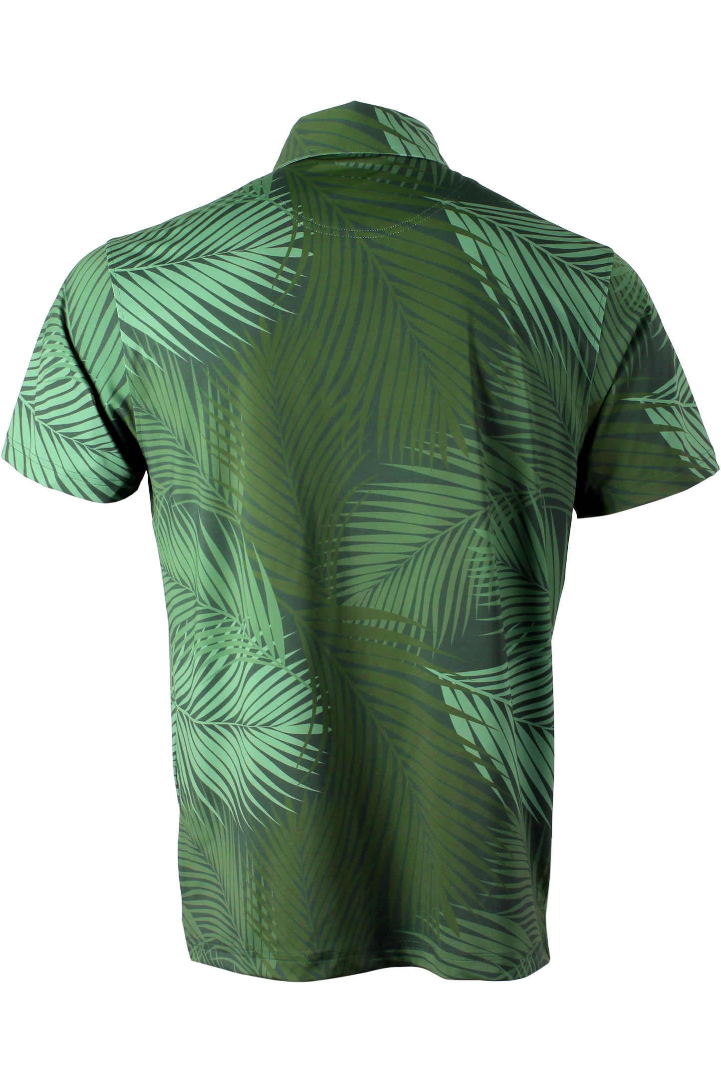 Palm Frond-Dark Green Button Down