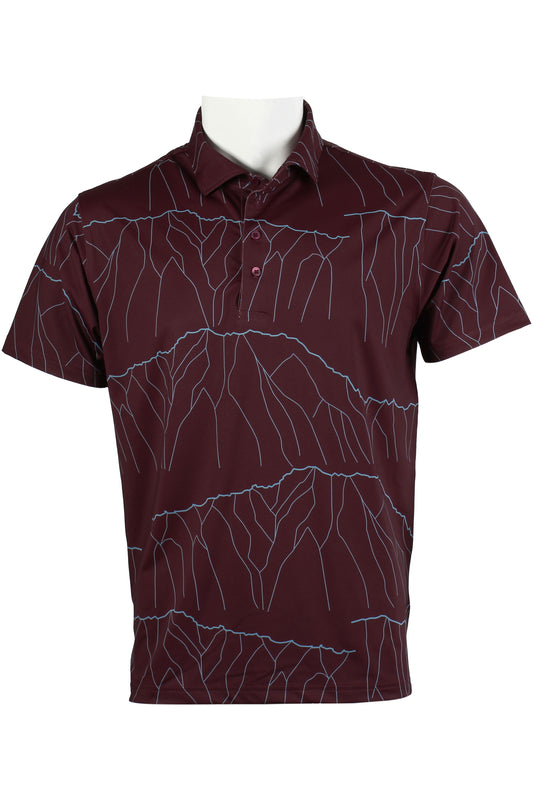 Ko'olau-Dark Maroon Polo