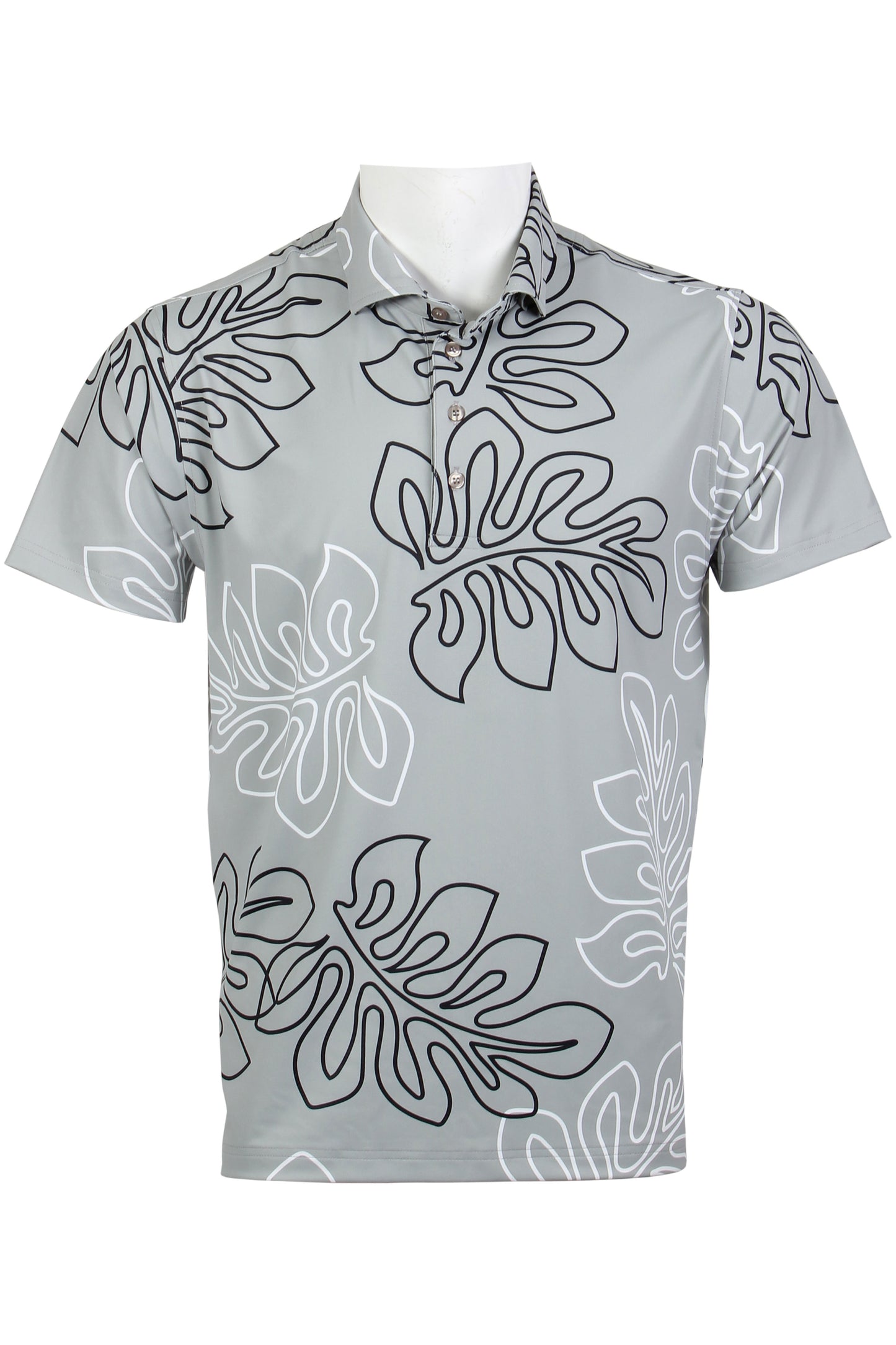 Gray, Black, White Laua'e Polo
