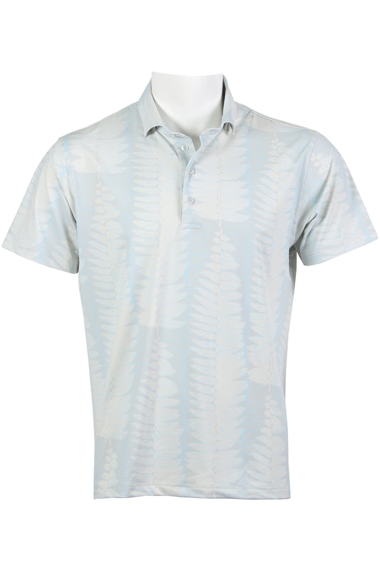 Kupukupu-Gray and Light Blue Polo