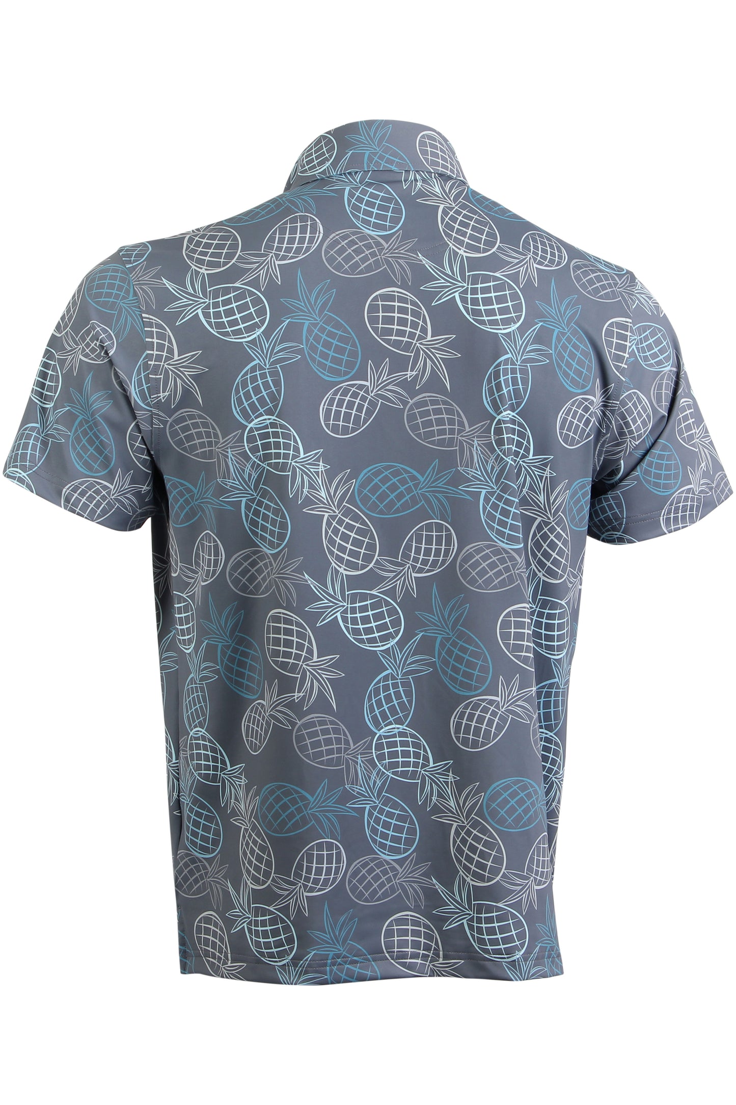 Mini Pineapple-Gray and Blue Polo