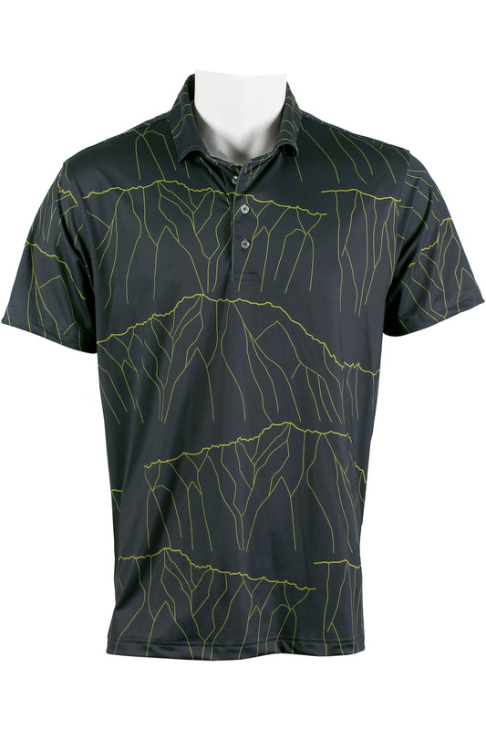 Ko'olau-Gray and Green Polo