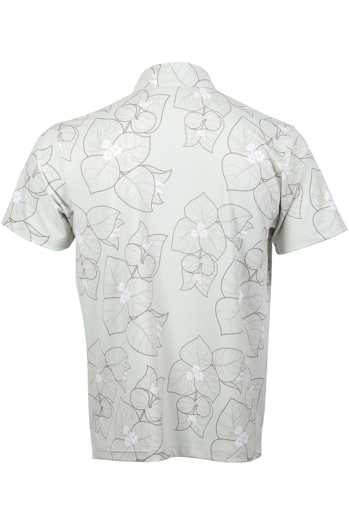 Light Gray and Olive Brown Bougainvillea Polo