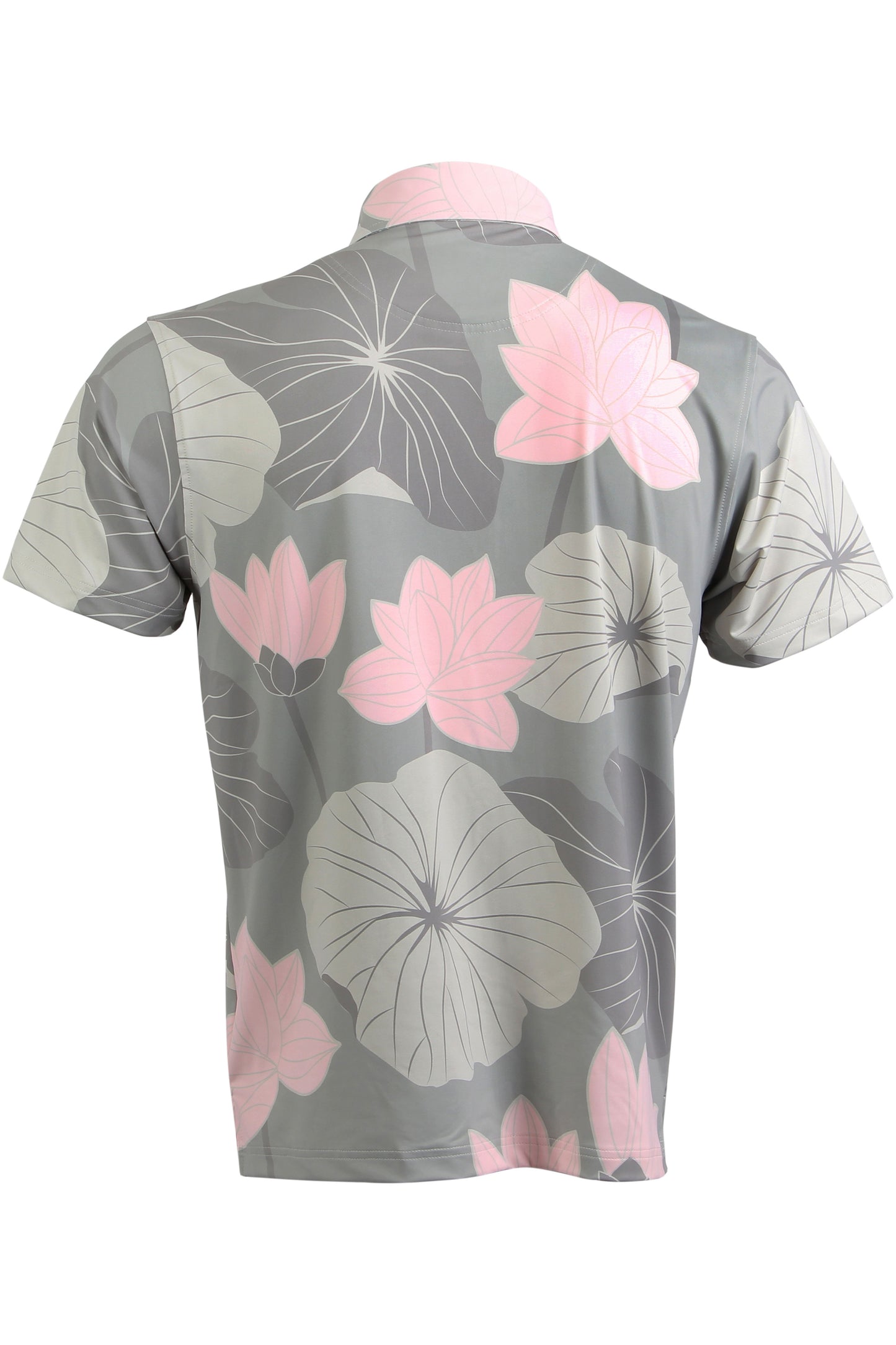 Lotus-Warm Gray and Pink Polo