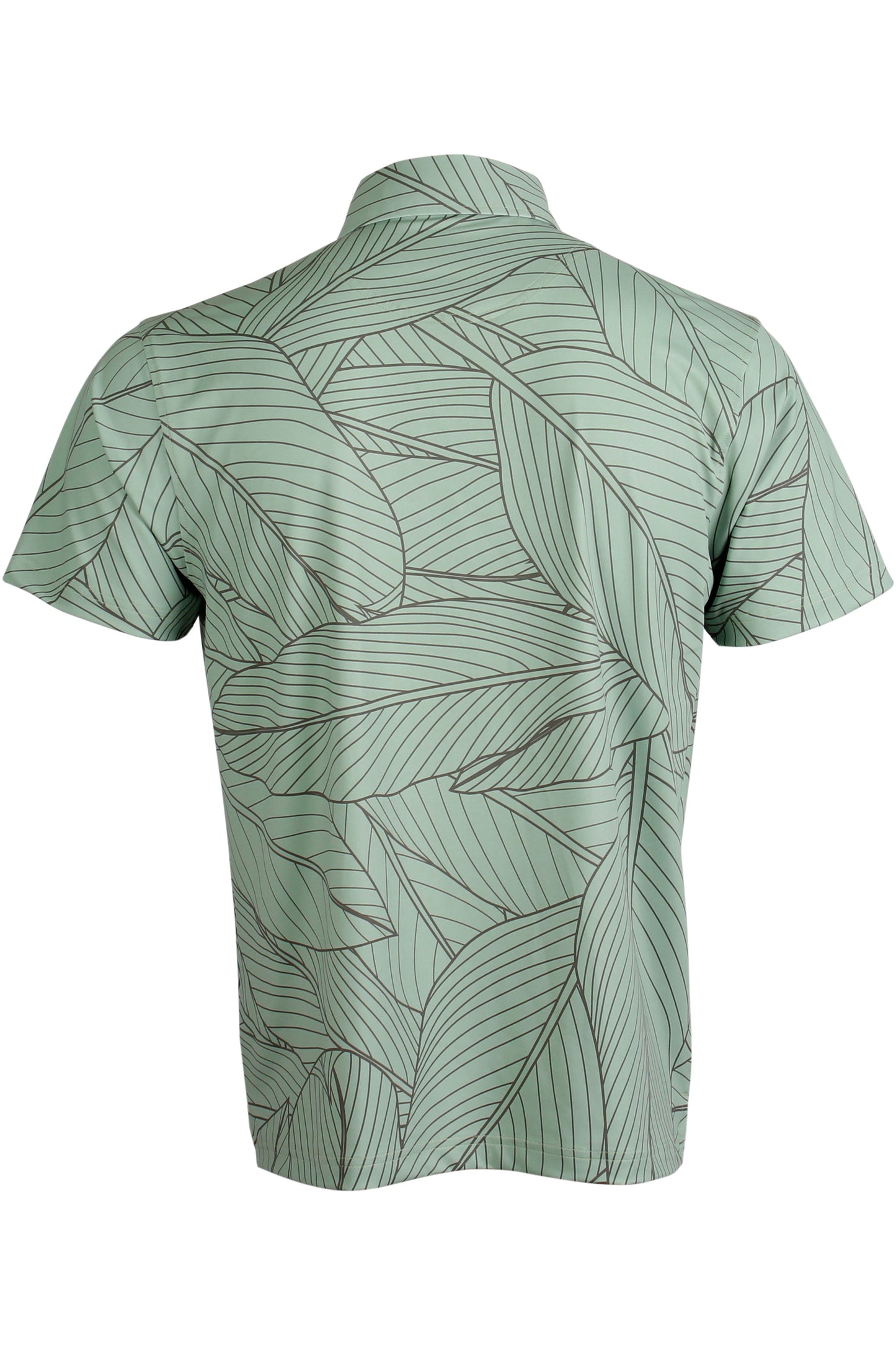 Green and Gray Ti Leaf Polo