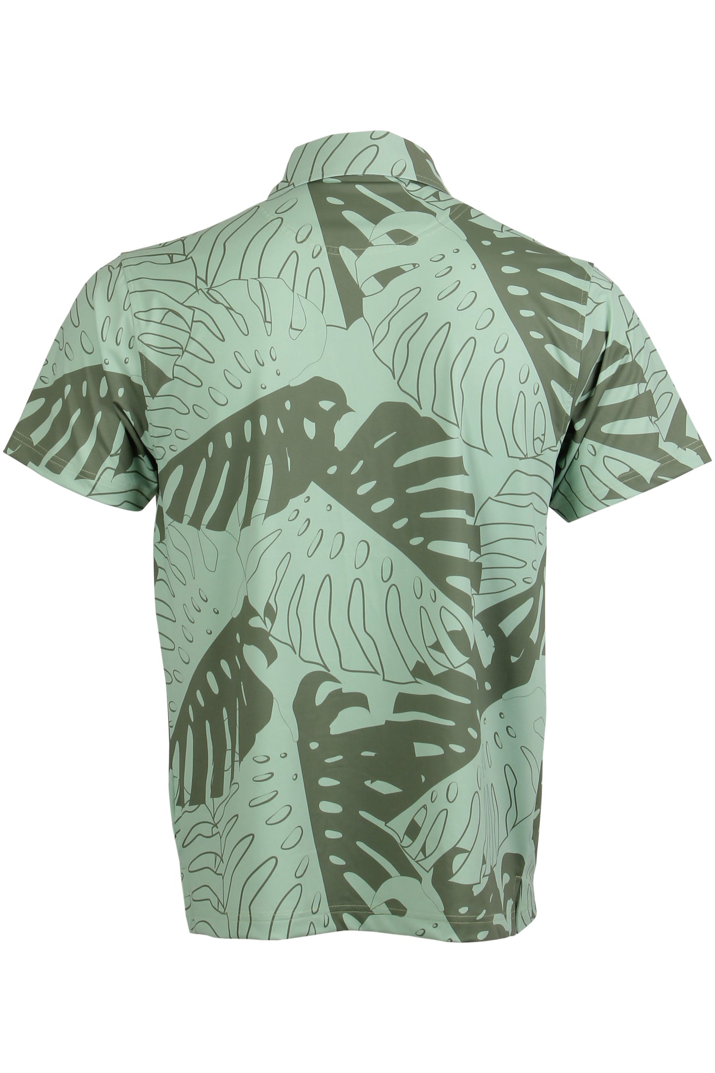 Green Monstera Button Down
