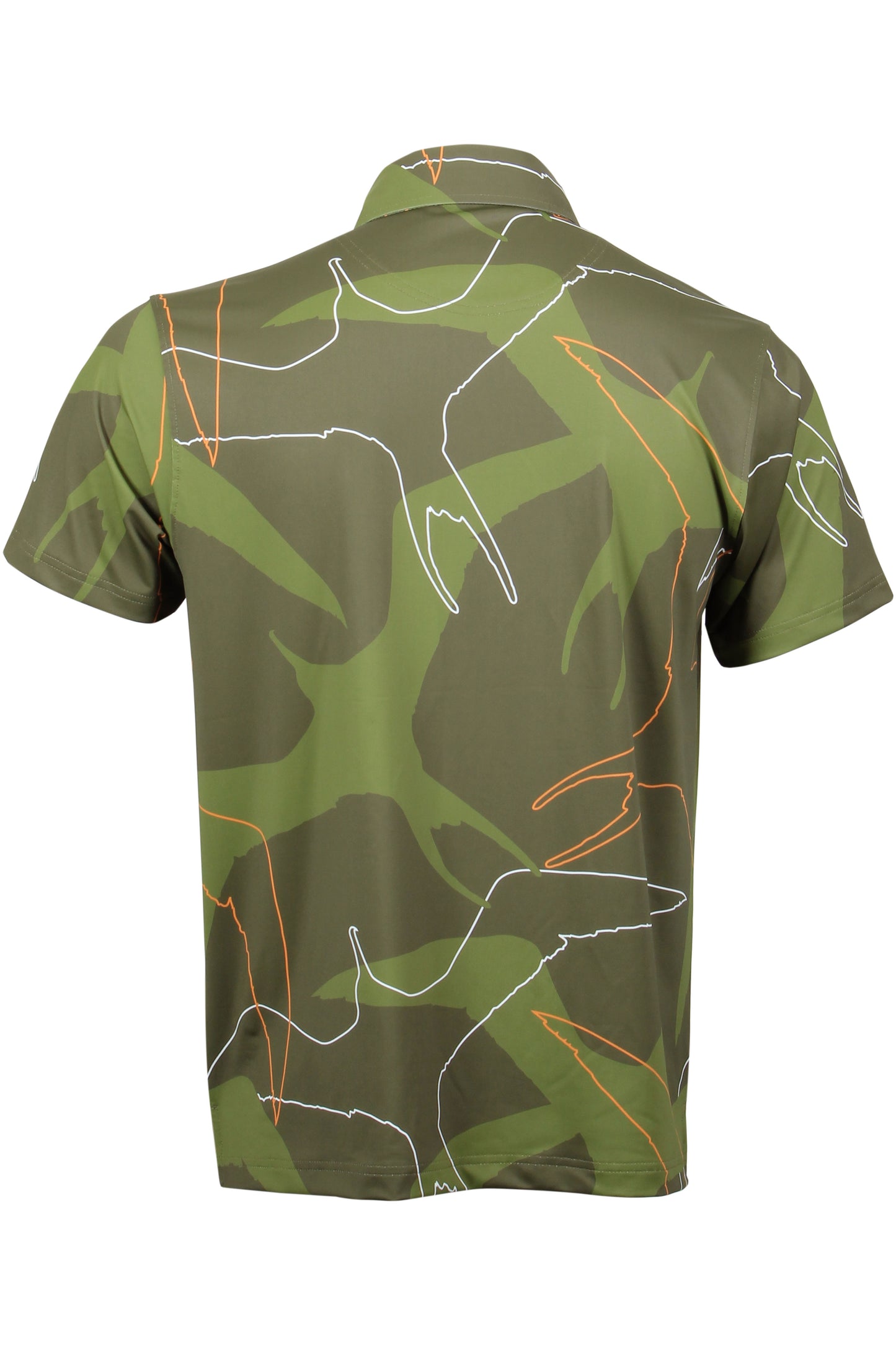 Green and Orange 'Iwa Bird Polo