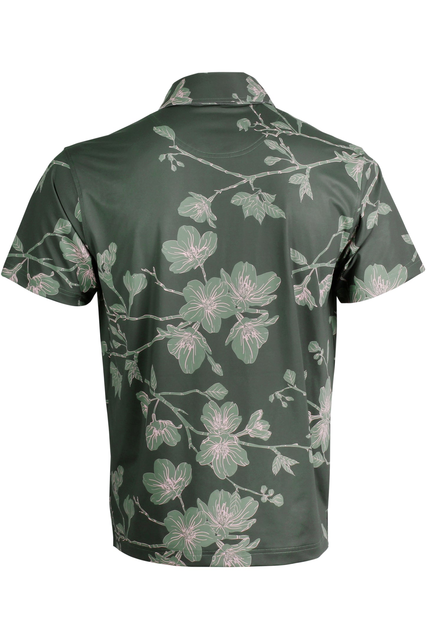 Green and Pink Sakura Polo