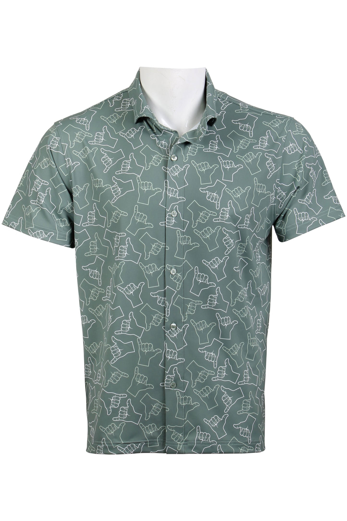 Green Shaka Button Down