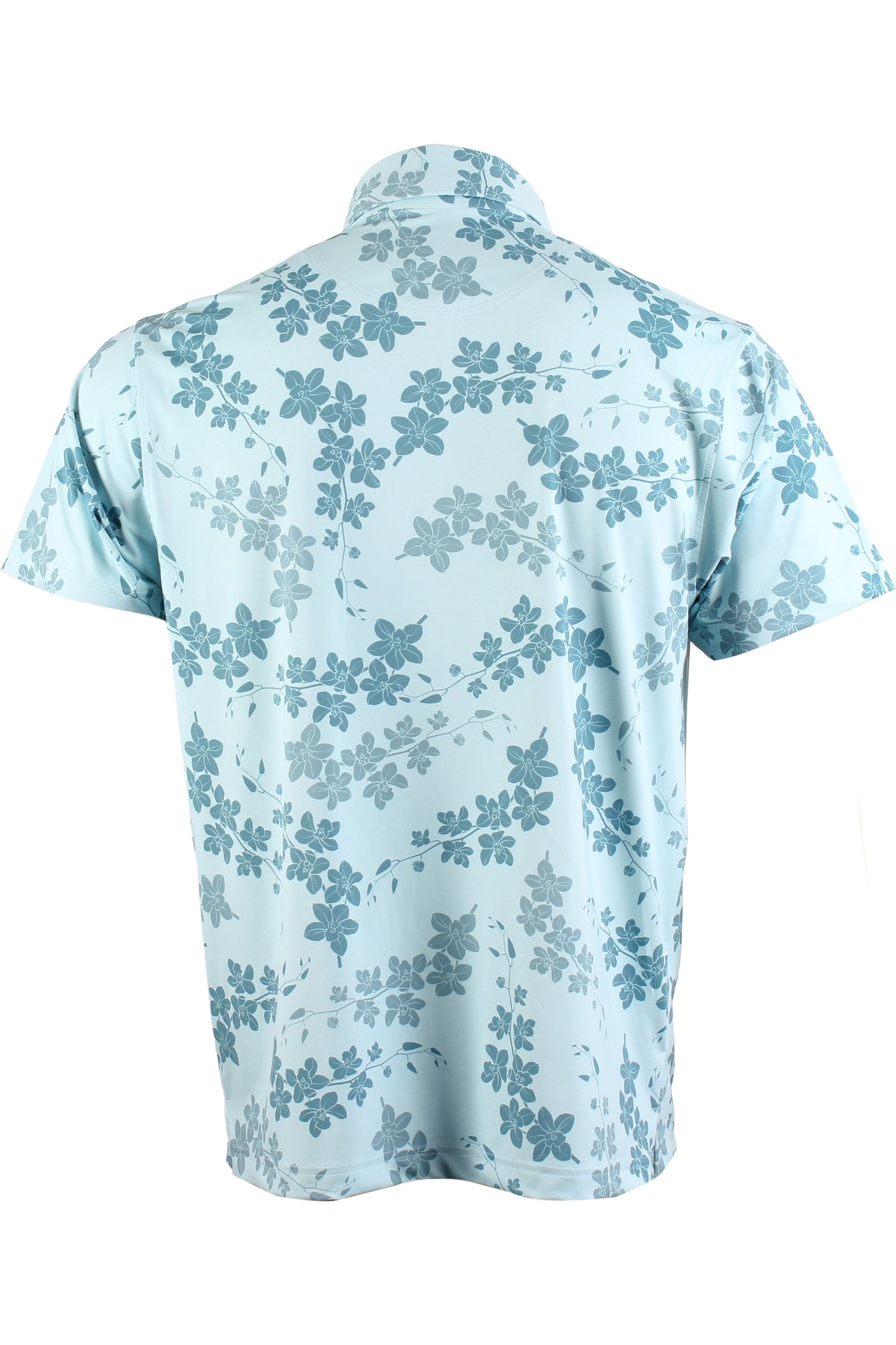 Cascading Orchid-Light Blue Polo