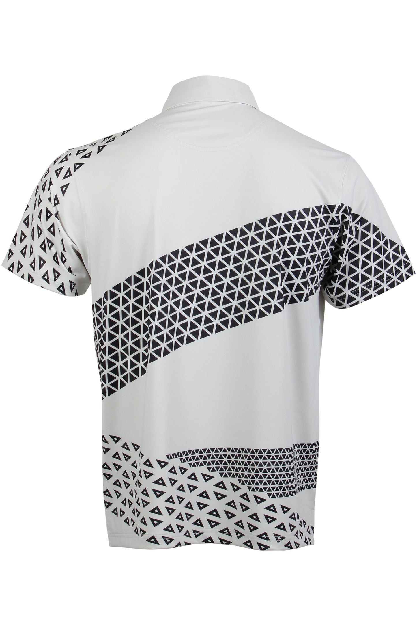 Light Gray and Black Trio Polo