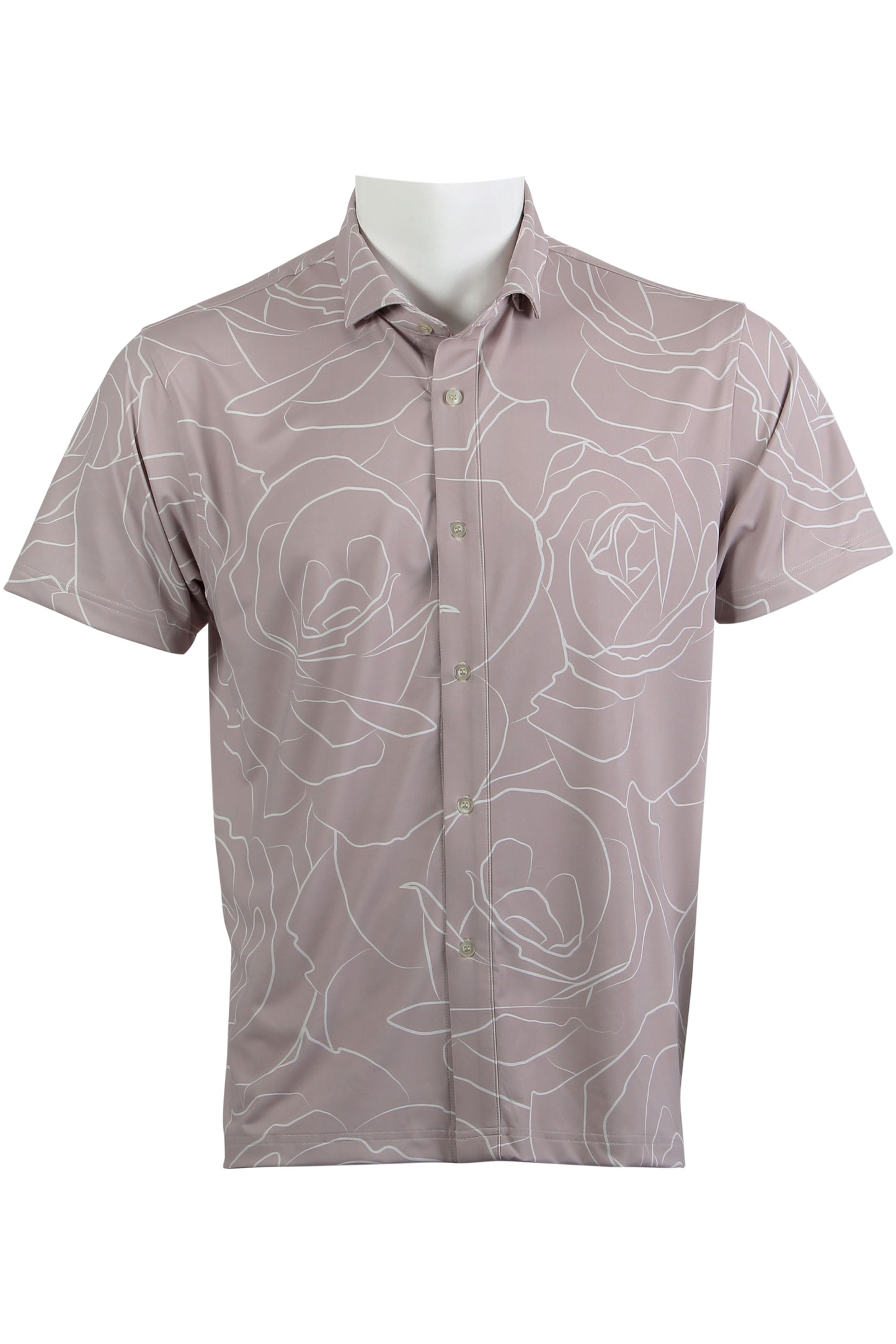 Rose-Light Mauve Button Down