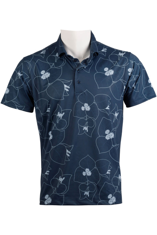 Bougainvillea-Navy Polo