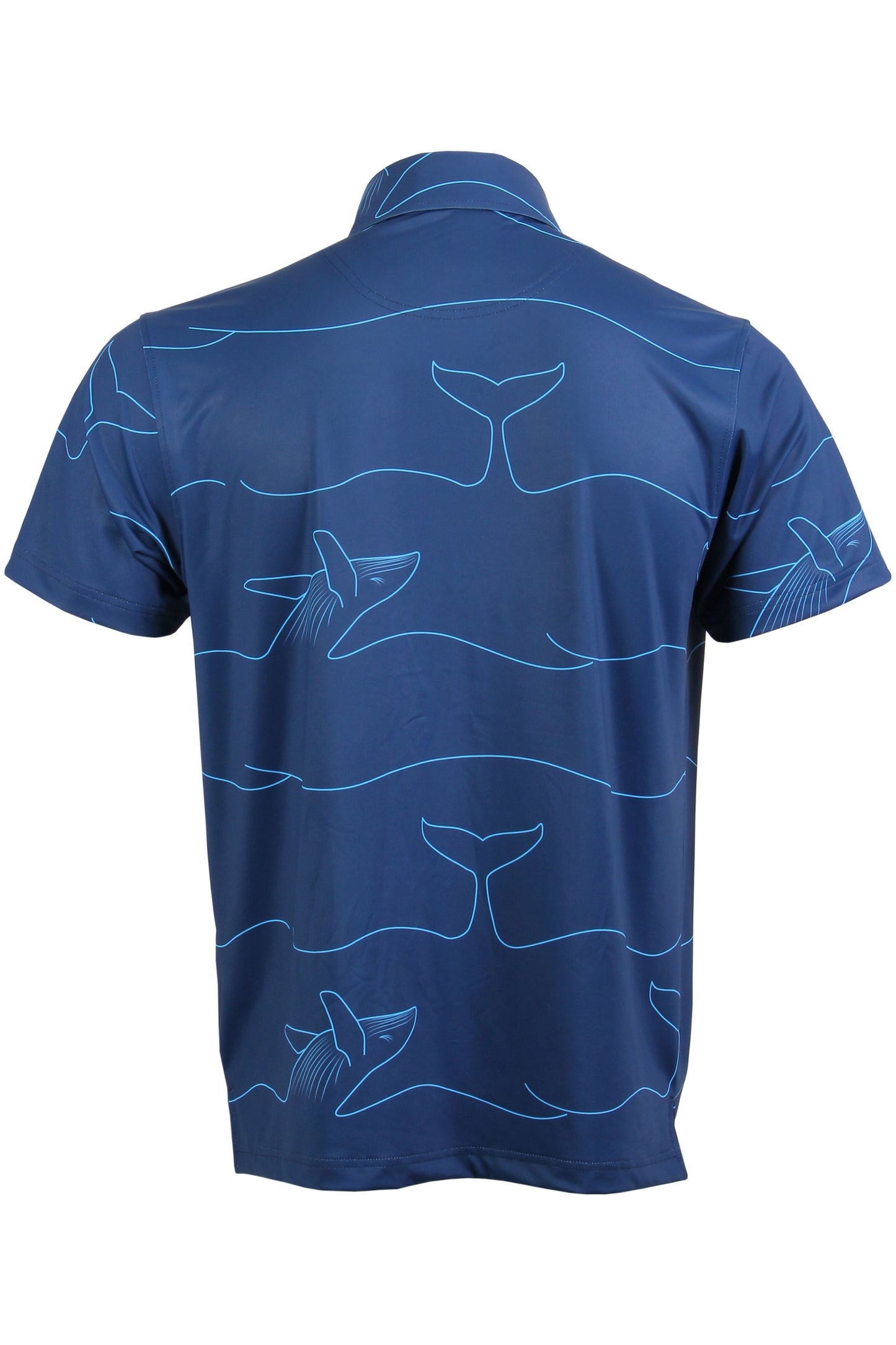 Navy and Carolina Whale Polo