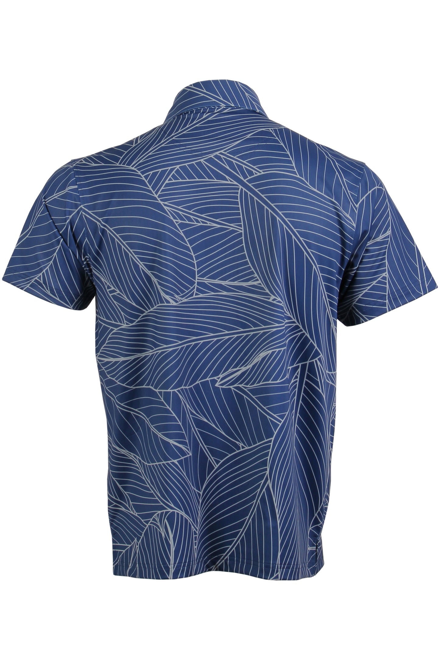 Ti Leaf-Navy and Gray Button Down