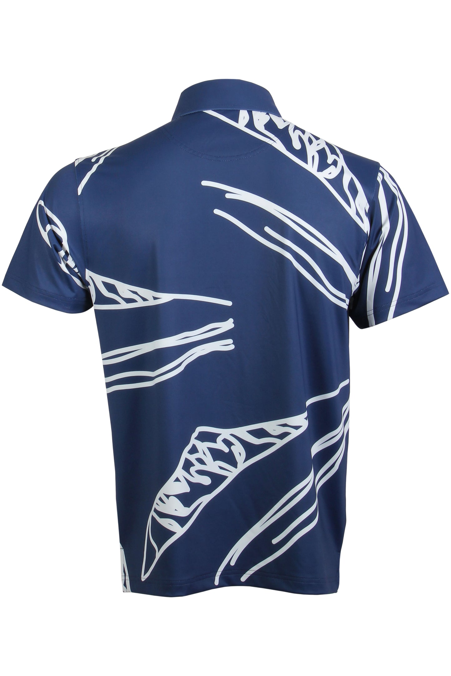 Navy and White Diamond Head Polo