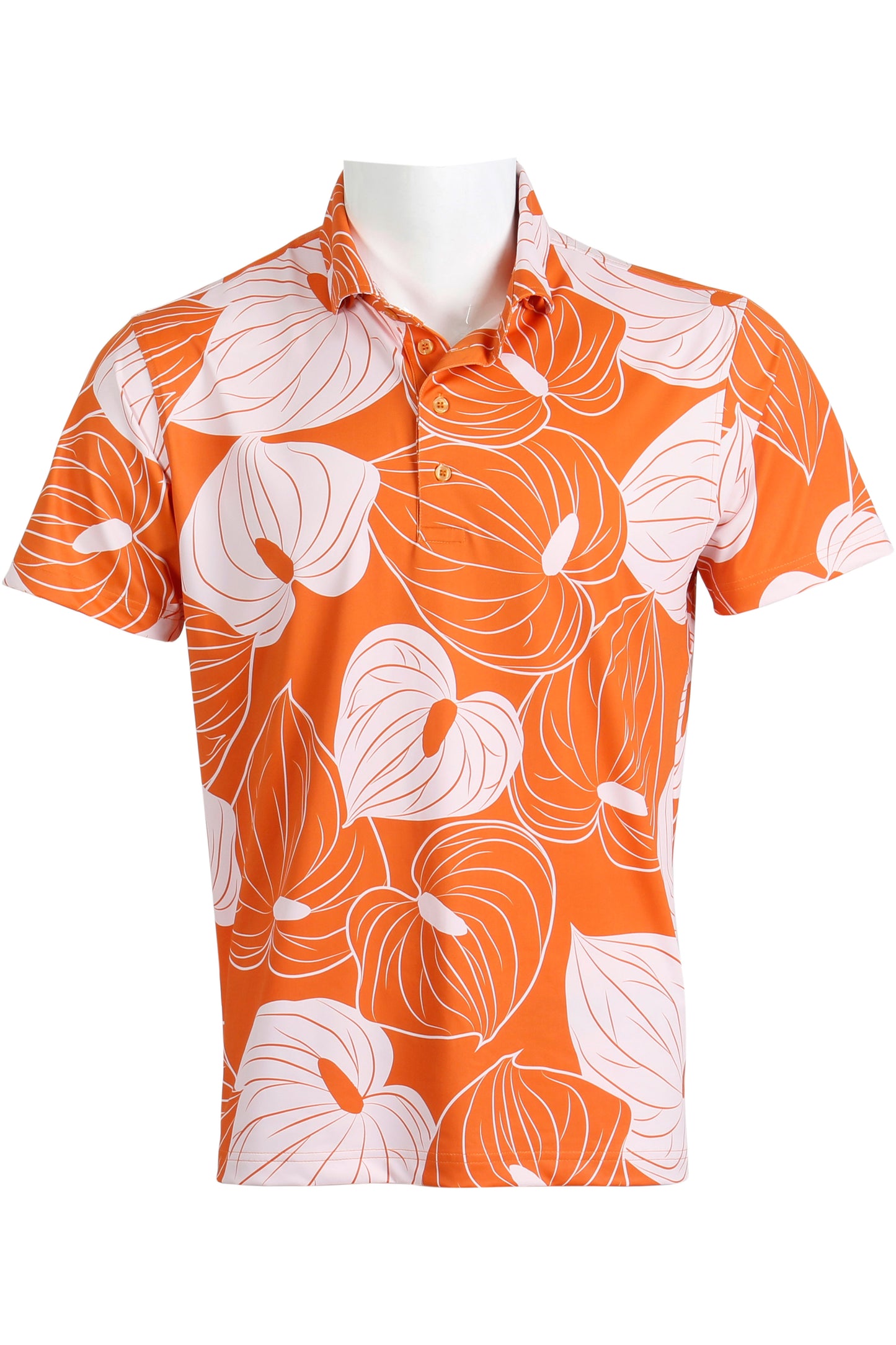 Orange and Pink Anthurium Polo