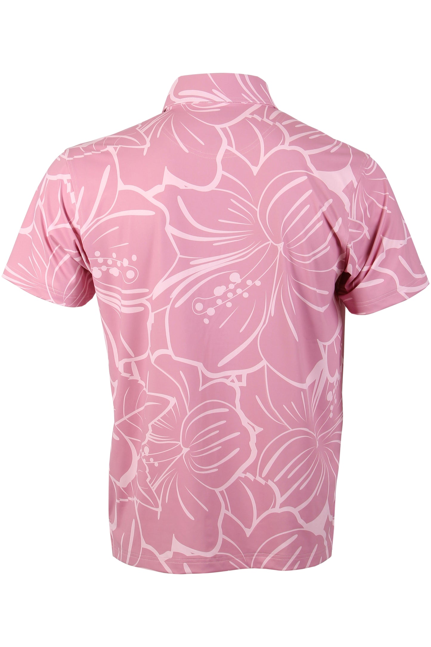 Big Hibiscus-Pink Button Down
