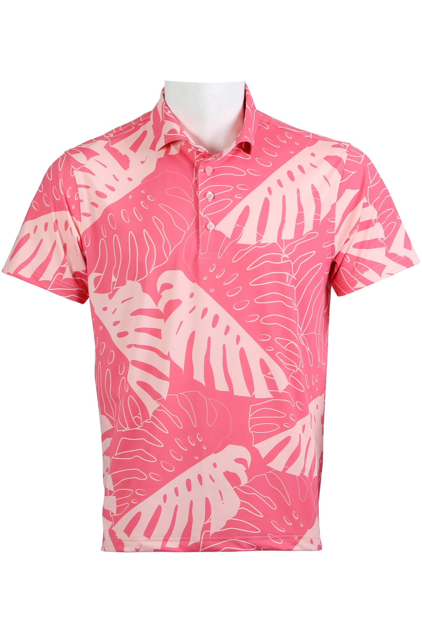 Pink Monstera Polo