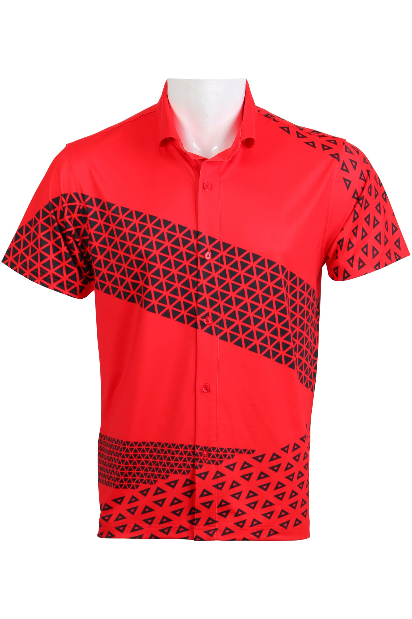 Red and Black Trio Button Down