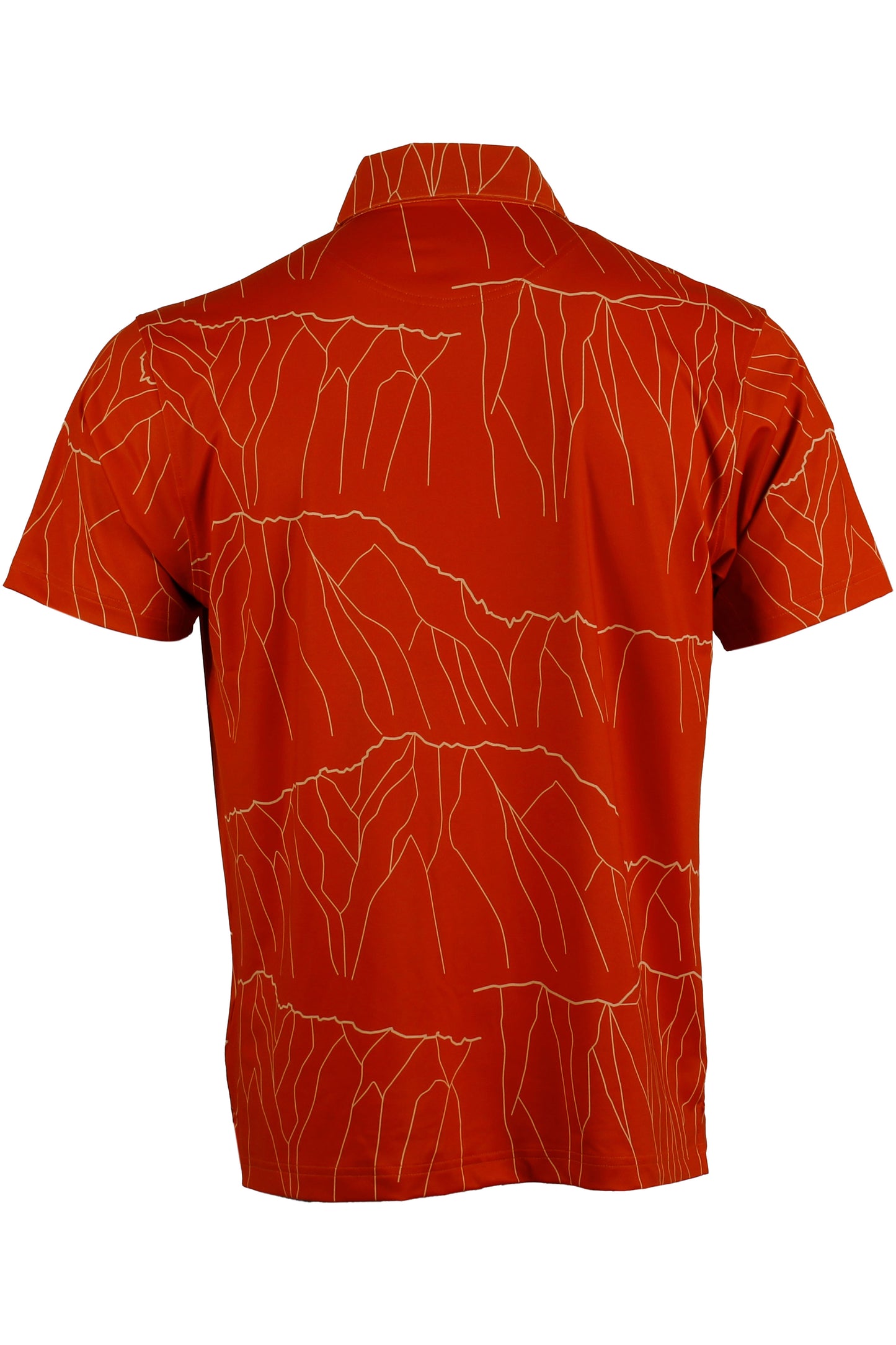 Ko'olau-Red Orange Button Down