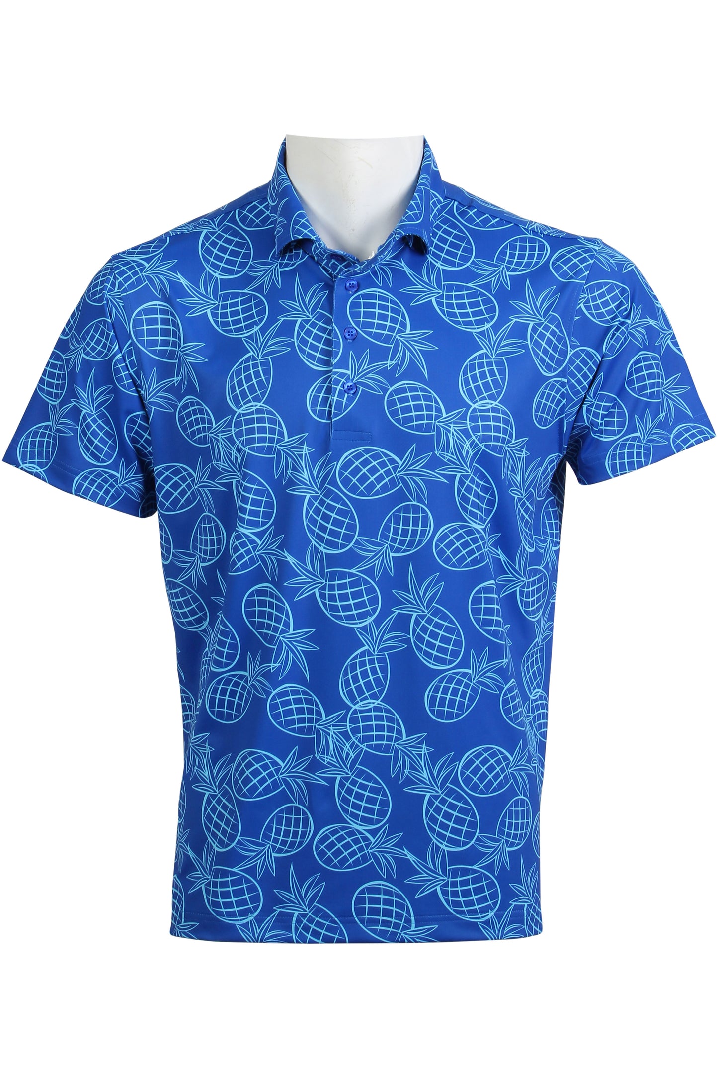 Royal Blue Mini Pineapple Polo