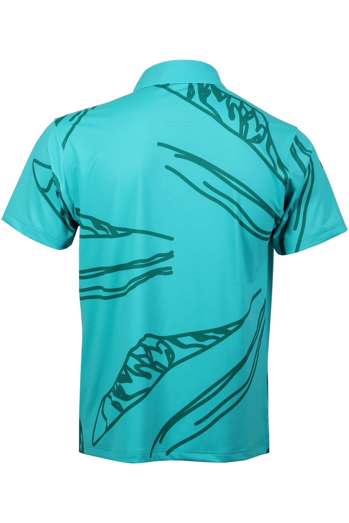 Teal Green Diamond Head Polo