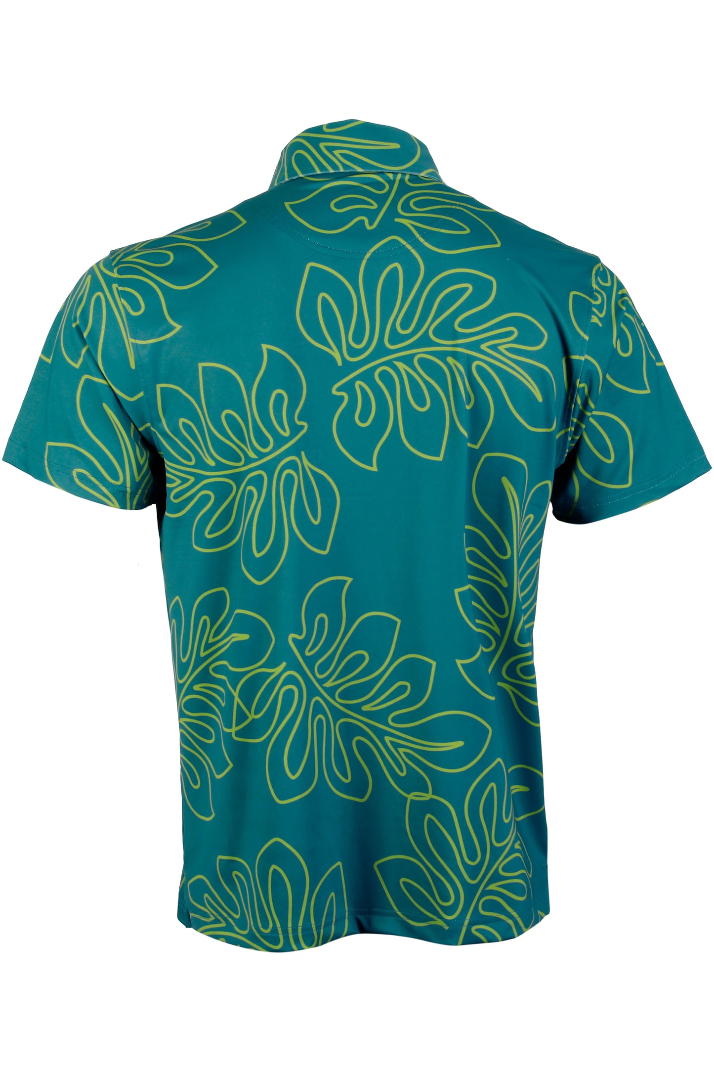 Laua'e-Teal and Green Button Down